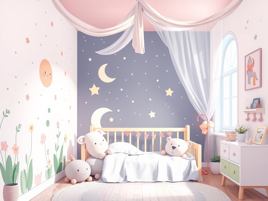 Déco murales douces et ludiques pour la chambre de bébé et de bambin 🖼️✨